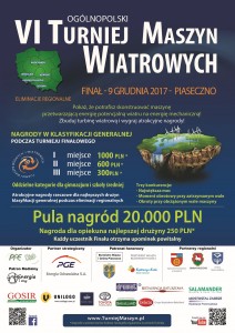 Plakat VI Ogólnopolskiego Turnieju Maszyn Wiatrowych