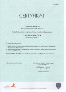 certyfikat
